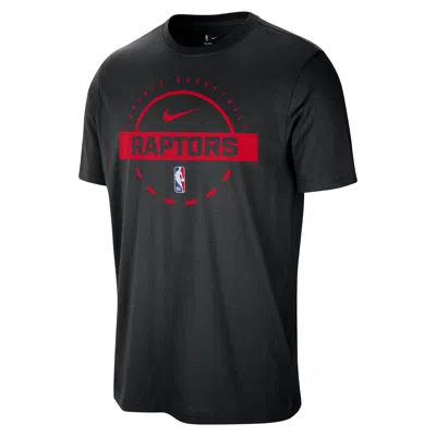 Nike Toronto Raptors  Men's Nba Practice T-shirt In Black