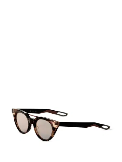 Nike Tortoiseshell Round-frame Sunglasses In Brown