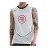 Nike Total 90 Dri-fit Sleeveless Soccer Top 'sail Black' In White