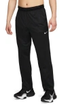 Nike Totality Dri-fit Open Hem Versatile Pants In Black/white
