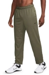 Nike Totality Dri-fit Open Hem Versatile Pants In Medium Olive/black