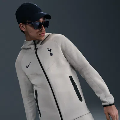 Nike Tottenham Hotspur Tech Windrunner  Men's Soccer Fleece Full-zip Hoodie In Gray