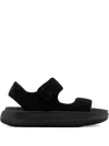 Nike Touch-strap Platform Sandals In Black