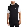 Nike Tour Golf Vest Hoodie 'black White' In Multi