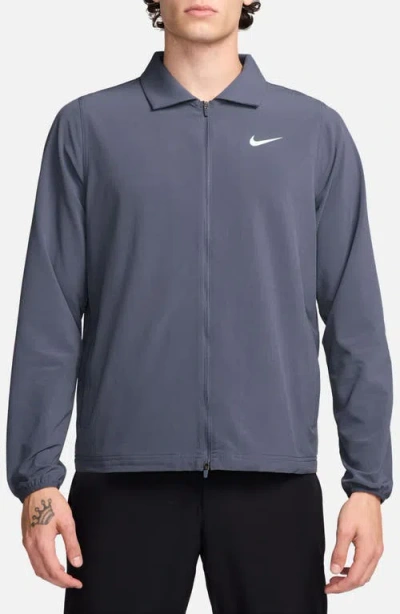 Nike Tour Water Repellent Full Zip Golf Jacket In Gray