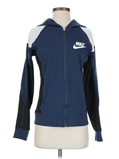 Pre-owned Nike Track Jacket In Blue