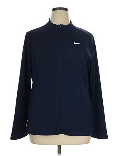 Pre-owned Nike Track Jacket In Blue