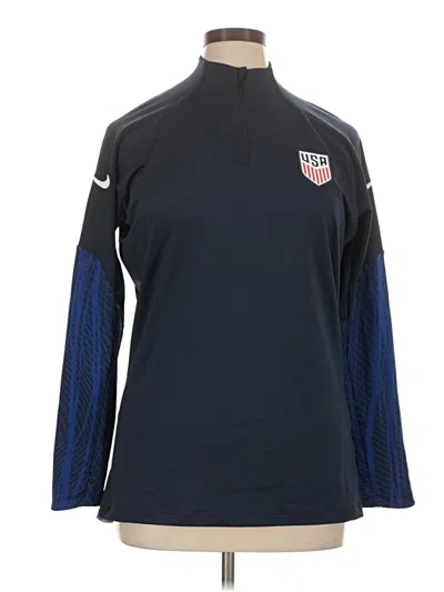 Pre-owned Nike Track Jacket In Blue