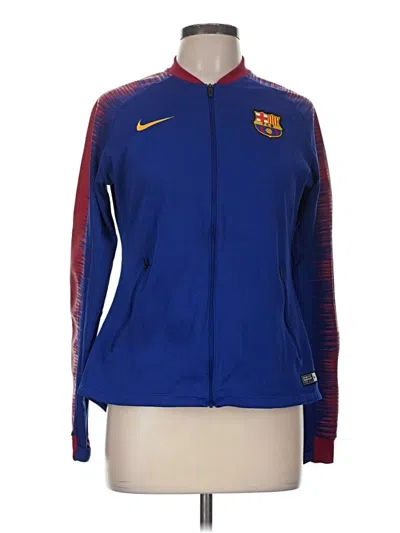 Pre-owned Nike Track Jacket In Blue