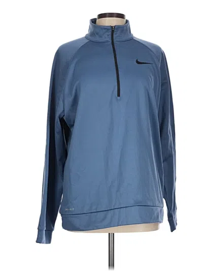Pre-owned Nike Track Jacket In Blue