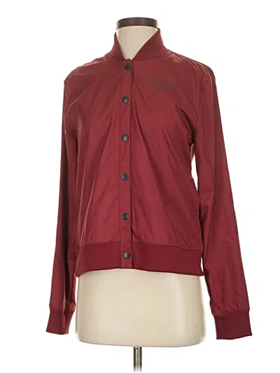 Pre-owned Nike Track Jacket In Burgundy