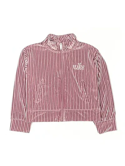 Pre-owned Nike Kids' Track Jacket In Burgundy