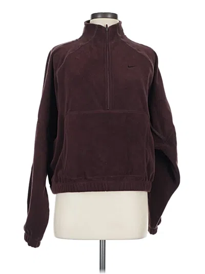 Pre-owned Nike Track Jacket In Burgundy