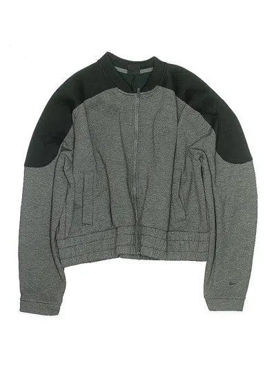 Pre-owned Nike Kids' Track Jacket In Gray