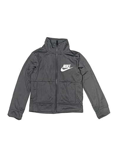 Pre-owned Nike Kids' Track Jacket In Gray