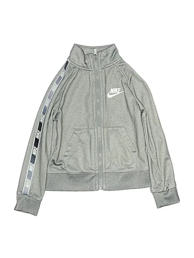Pre-owned Nike Kids' Track Jacket In Gray