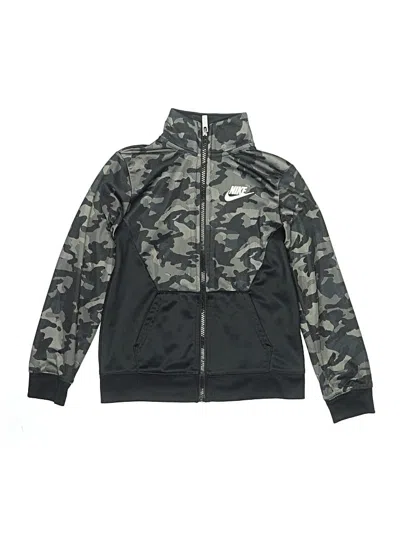 Pre-owned Nike Kids' Track Jacket In Gray