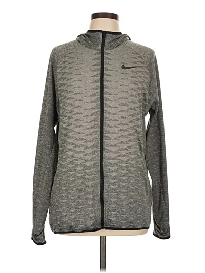 Pre-owned Nike Track Jacket In Gray