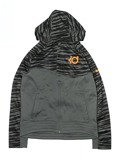 Pre-owned Nike Kids' Track Jacket In Gray