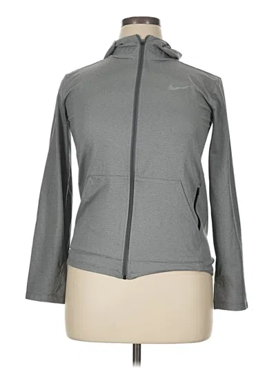 Pre-owned Nike Track Jacket In Gray