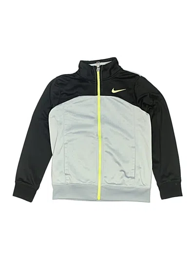 Pre-owned Nike Kids' Track Jacket In Gray