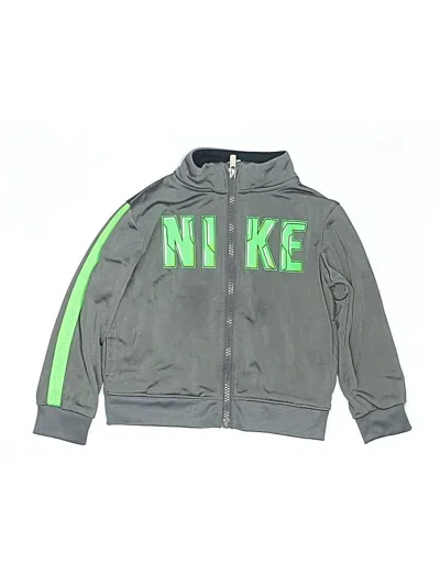 Pre-owned Nike Kids' Track Jacket In Gray