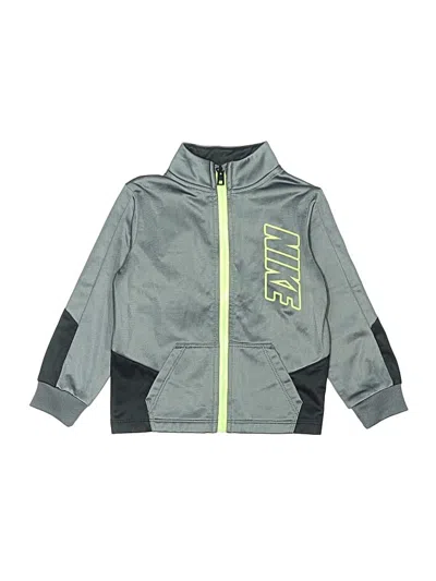 Pre-owned Nike Kids' Track Jacket In Gray