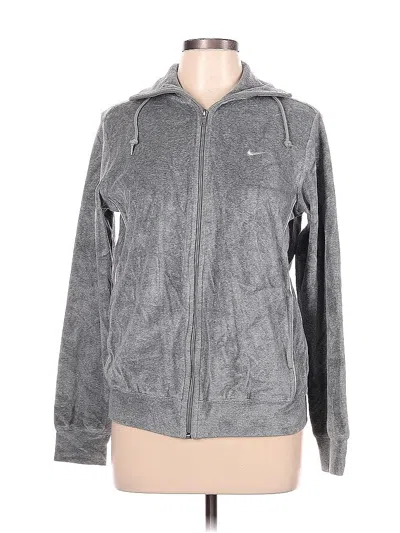 Pre-owned Nike Track Jacket In Gray