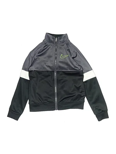 Pre-owned Nike Kids' Track Jacket In Gray