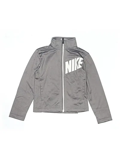 Pre-owned Nike Kids' Track Jacket In Gray