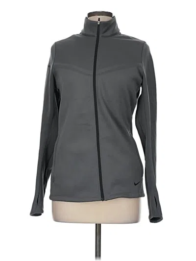 Pre-owned Nike Track Jacket In Gray