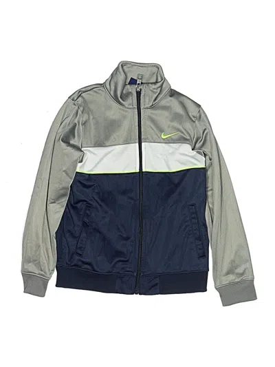 Pre-owned Nike Kids' Track Jacket In Gray