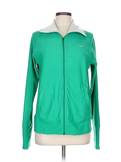Pre-owned Nike Track Jacket In Green