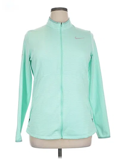 Pre-owned Nike Track Jacket In Green