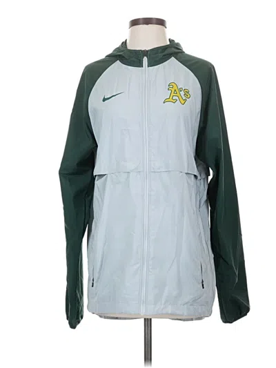 Pre-owned Nike Track Jacket In Green