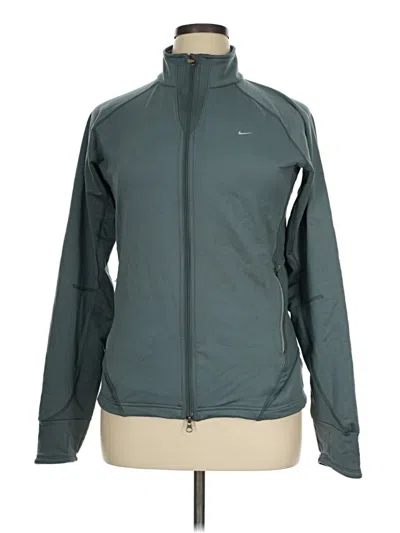 Pre-owned Nike Track Jacket In Green