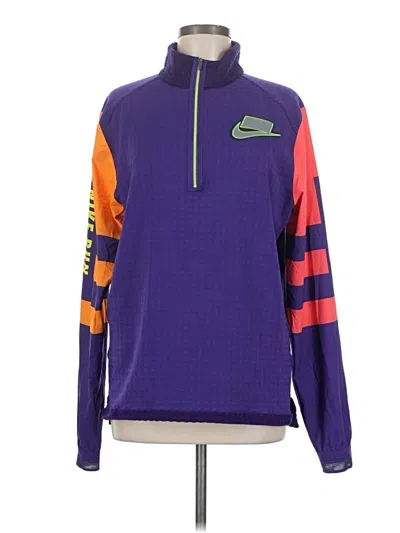 Pre-owned Nike Track Jacket In Purple