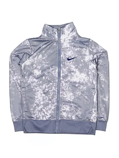 Pre-owned Nike Kids' Track Jacket In Silver
