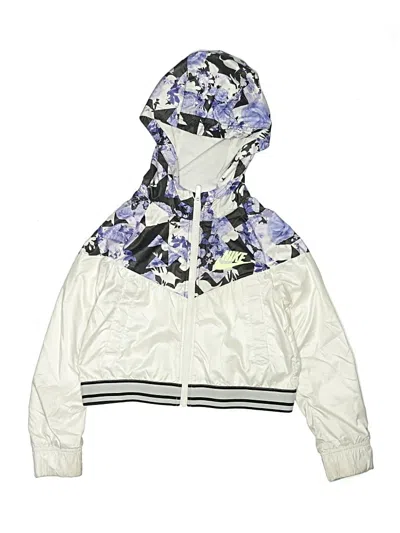 Pre-owned Nike Kids' Track Jacket In White