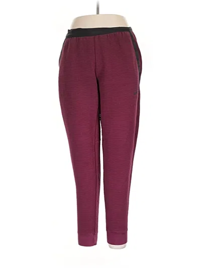 Pre-owned Nike Track Pants In Burgundy