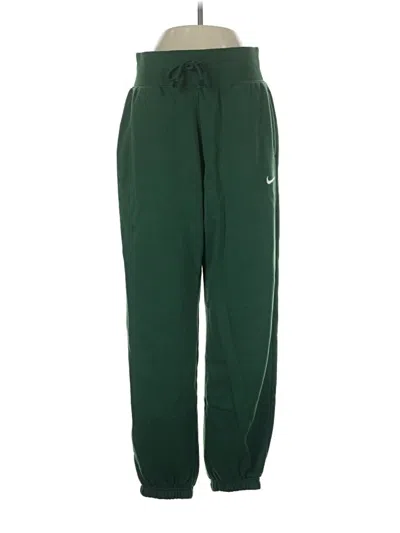 Pre-owned Nike Track Pants In Green