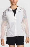 Nike Men's Trail Aireez Running Jacket In Summit White/ Sail/ Black