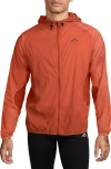 Nike Men's Trail Aireez Running Jacket In Vintage Coral/ Dragon Red