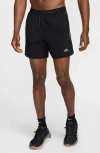 Nike Trail Dri-fit Brief Lined Running Shorts In Black