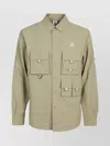 Nike Trail Shirt With Back Vent And Pockets In Beige