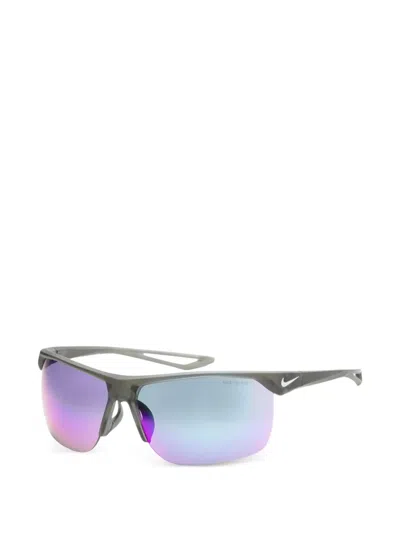 Nike Trainer Rectangular-frame Sunglasses In White