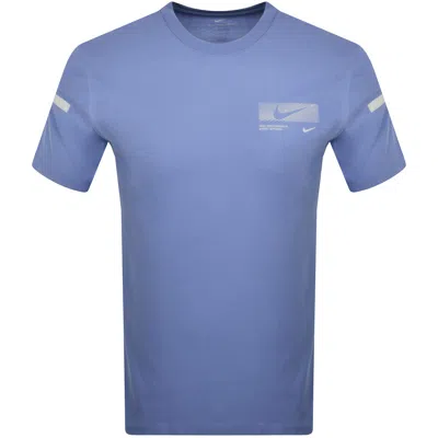 Nike Training Dri Fit Flash T Shirt Blue