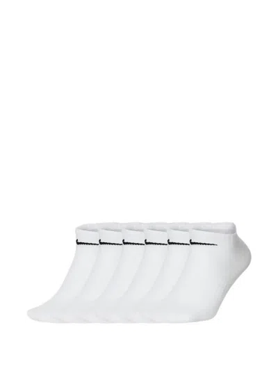 Nike Training No-show Socks (set Of Six) In White