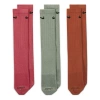 Nike Training Sports Socks Couple Style 3 Pairs Multicolor In Gray