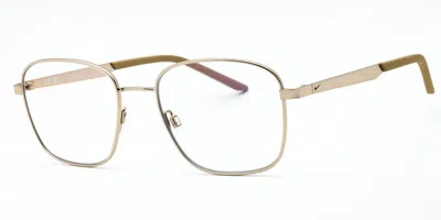 Nike Traveler Flow Bl Ib3677x 722 Blu-light Block Occhiali Da Vista Per Uomo (solo Montatura) In Gold